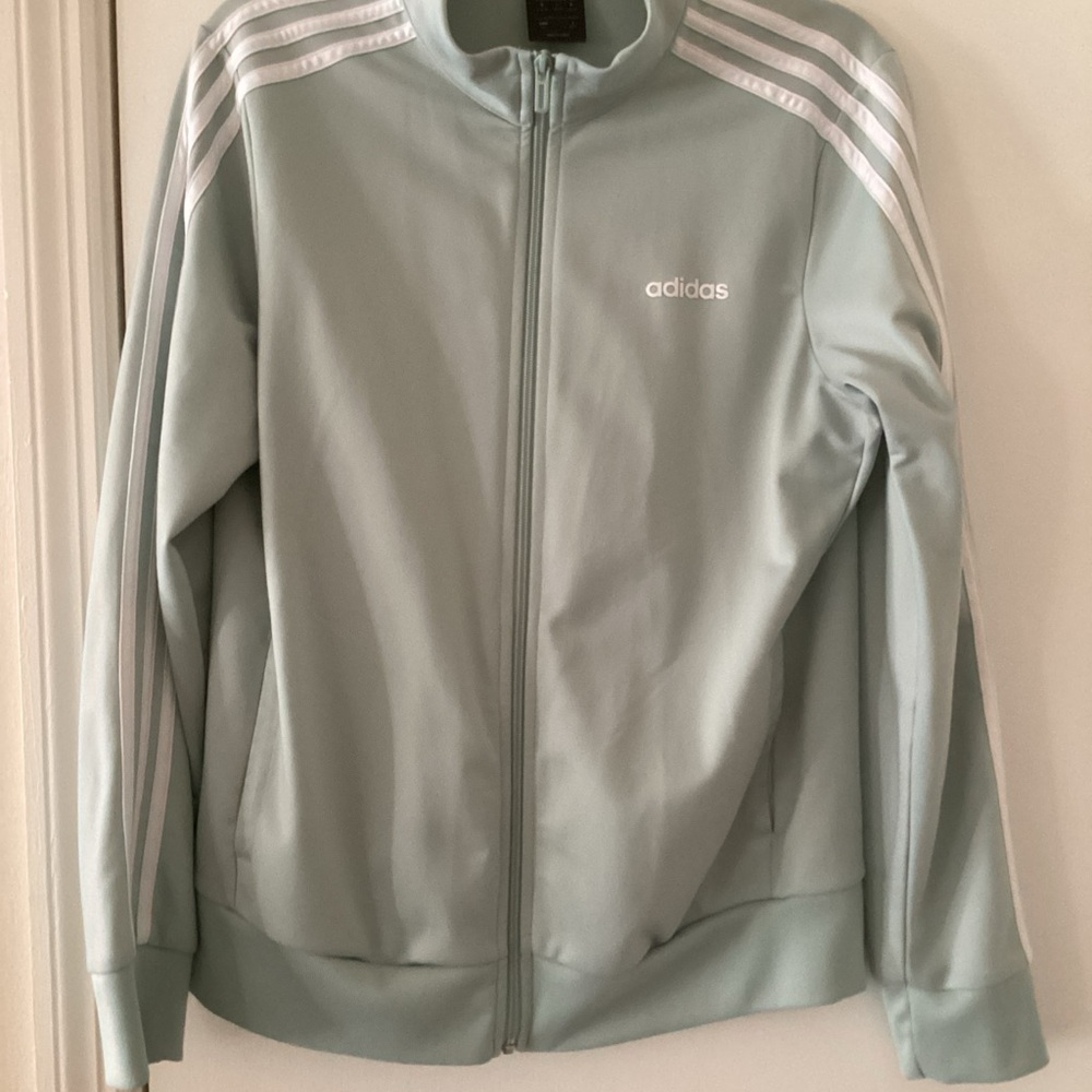 Adidas Women's Mint Green Bomber Jacket